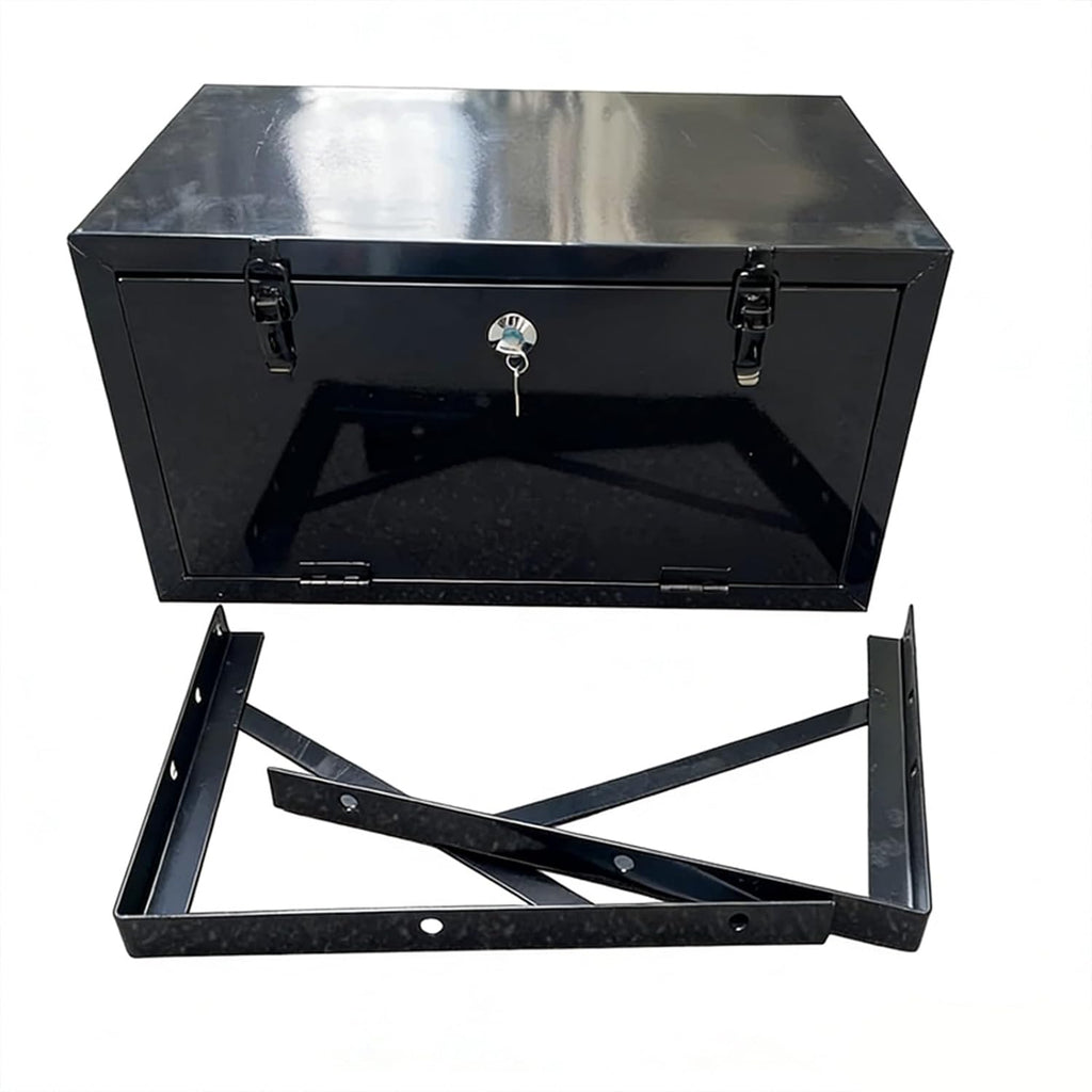  Boîte à Outils Pour Camion, Boîte à Outils Pour Lit De Camion En Fer, Avec Serrure Et Clés, Organiseur De Rangement étanche, Pour Camionnette, Caravane (50 X 30 X 30 Cm)