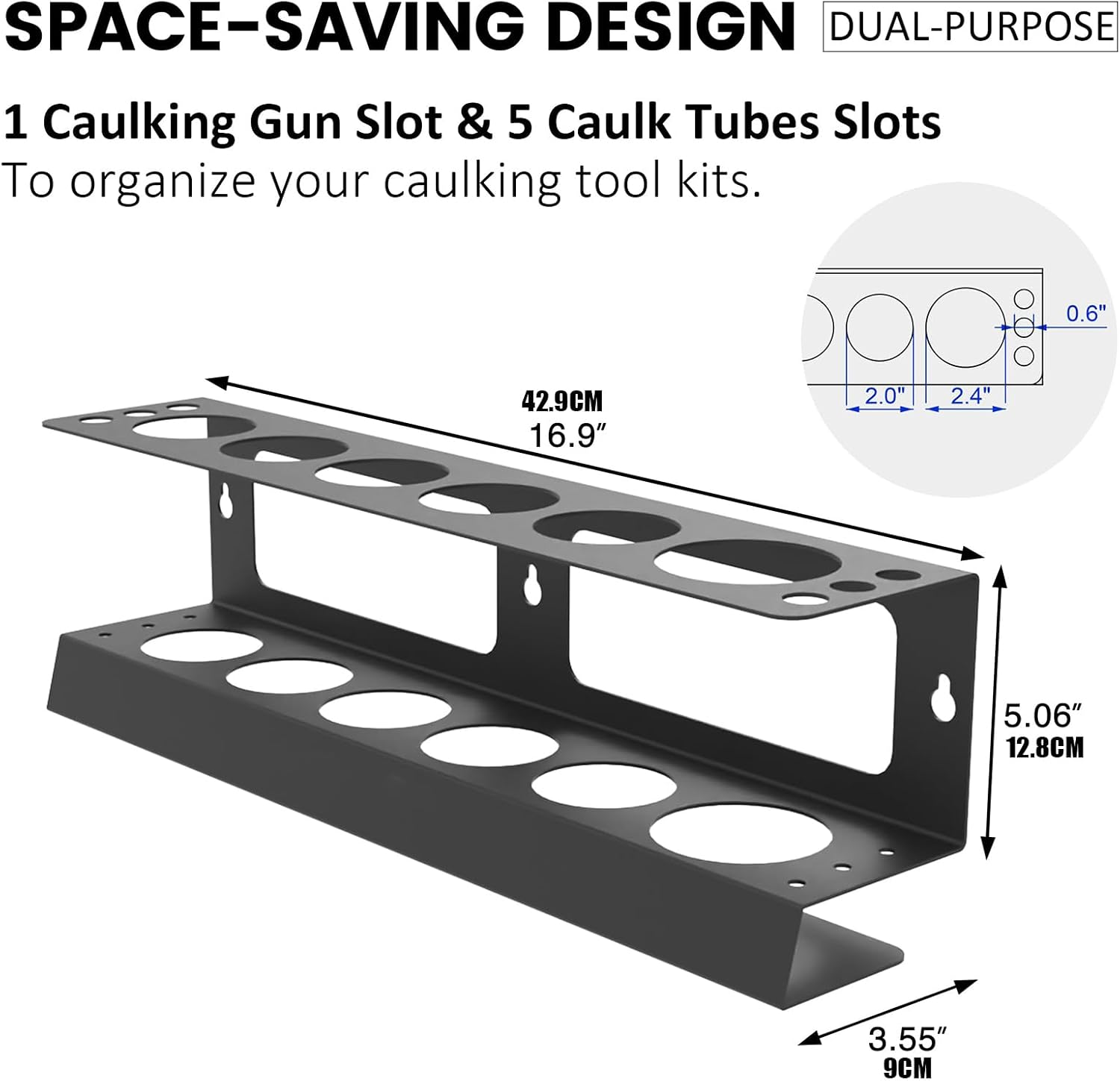  Stockage Colle,Porte Tubes Joint | Organisateur Mural Pour Bombes Aérosols Et Seringues De Soudage Pour Garage Et Détail Auto
