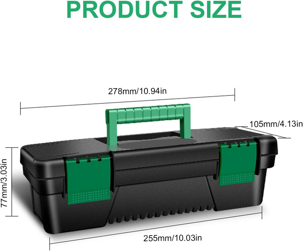  Boîte à Outils De 25,4 Cm Pour Travaux Manuels, Grande Boîte à Outils Avec Poignée