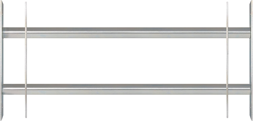  Alberts 563684 Secorino Basic Style Window Grille | Sliding For External Windows | Burglar Protection Grille | Galvanised In Blue | 300 X 700-1050 Mm
