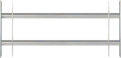  Alberts 563684 Secorino Basic Style Window Grille | Sliding For External Windows | Burglar Protection Grille | Galvanised In Blue | 300 X 700-1050 Mm