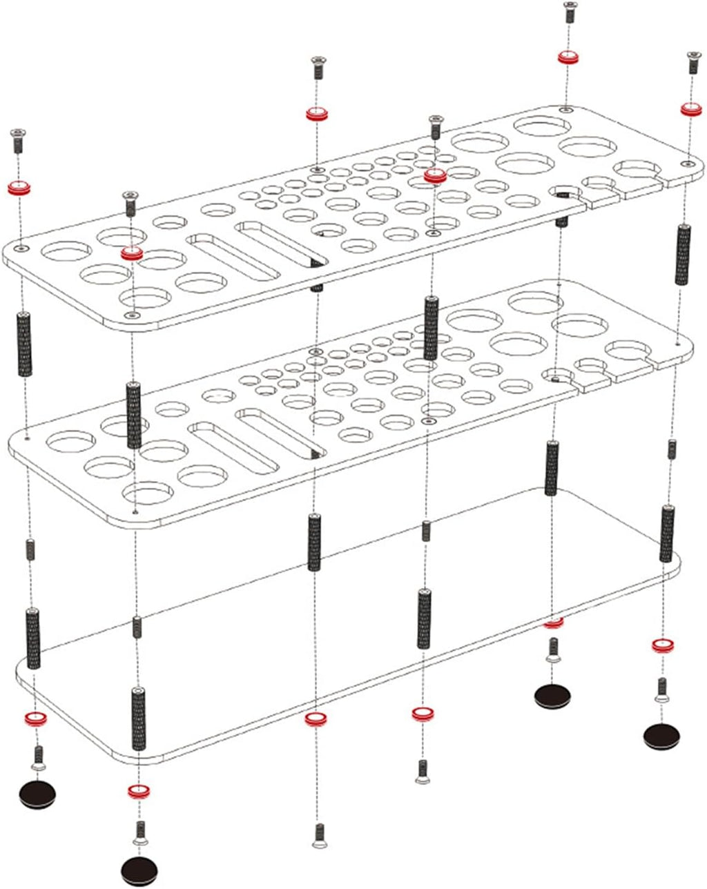  Support De Rangement Pour Outils Multifonction En Acrylique Pour Travailleurs, Ciseaux, Pinces, Marqueurs, Marqueurs, Ciseaux, Pinces
