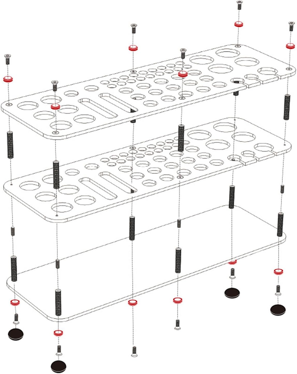  Support De Rangement Pour Outils Multifonction En Acrylique Pour Travailleurs, Ciseaux, Pinces, Marqueurs, Marqueurs, Ciseaux, Pinces