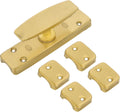  Amig - Model 19 Wall Lock For Windows - Gold - Brass Safety Lock With Handle, Includes Central Support + 4 Side Supports, Dimensions: 126 X 32 Mm, Gold