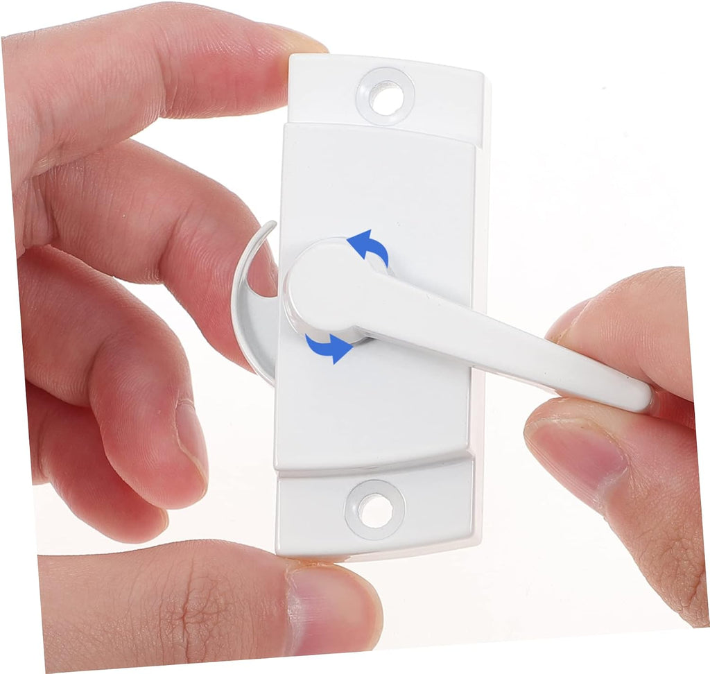  Jojofuny Verrous De Fenêtre En Alliage De Zinc Blanc 4pcs Pour Protection Vie Privée, Pièces De Rechange Robustes Et Flexibles Pour Fenêtres Coulissantes Usage Quotidien