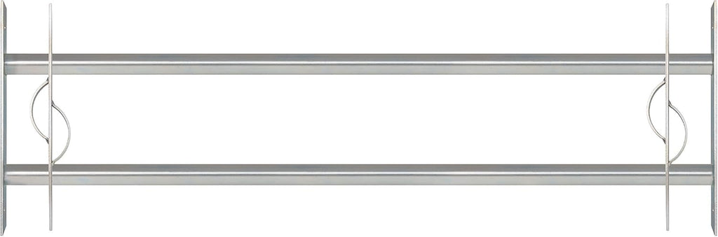  Alberts 563646 Secorino Style Window Grille | Sliding For External Windows | Burglar Protection Grille | Galvanised In Blue | 600 X 500-650 Mm