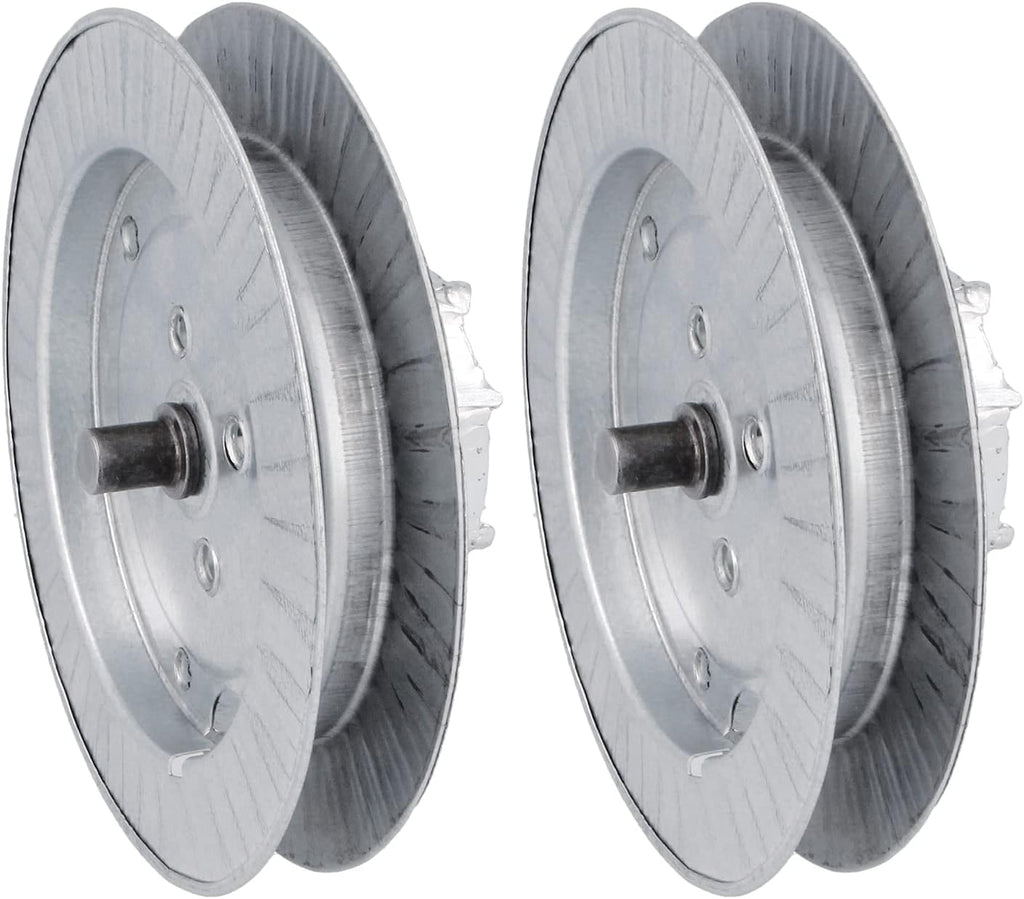  Amig - Poulie à Disque Métallique En Acier Zingué Pour Axes De Volets Roulants, Pour Rubans De 22 Mm, Tubes De 57 Mm Et Axe Frisé De Ø61 Mm, Diamètre Ø180 Mm, Argenté
