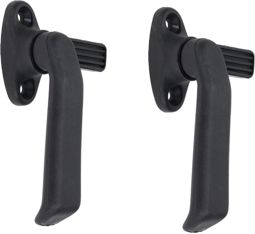  AB Tools Lot De 2 Loquets à Levier De Fenêtre Gauche En Polypropylène Noir