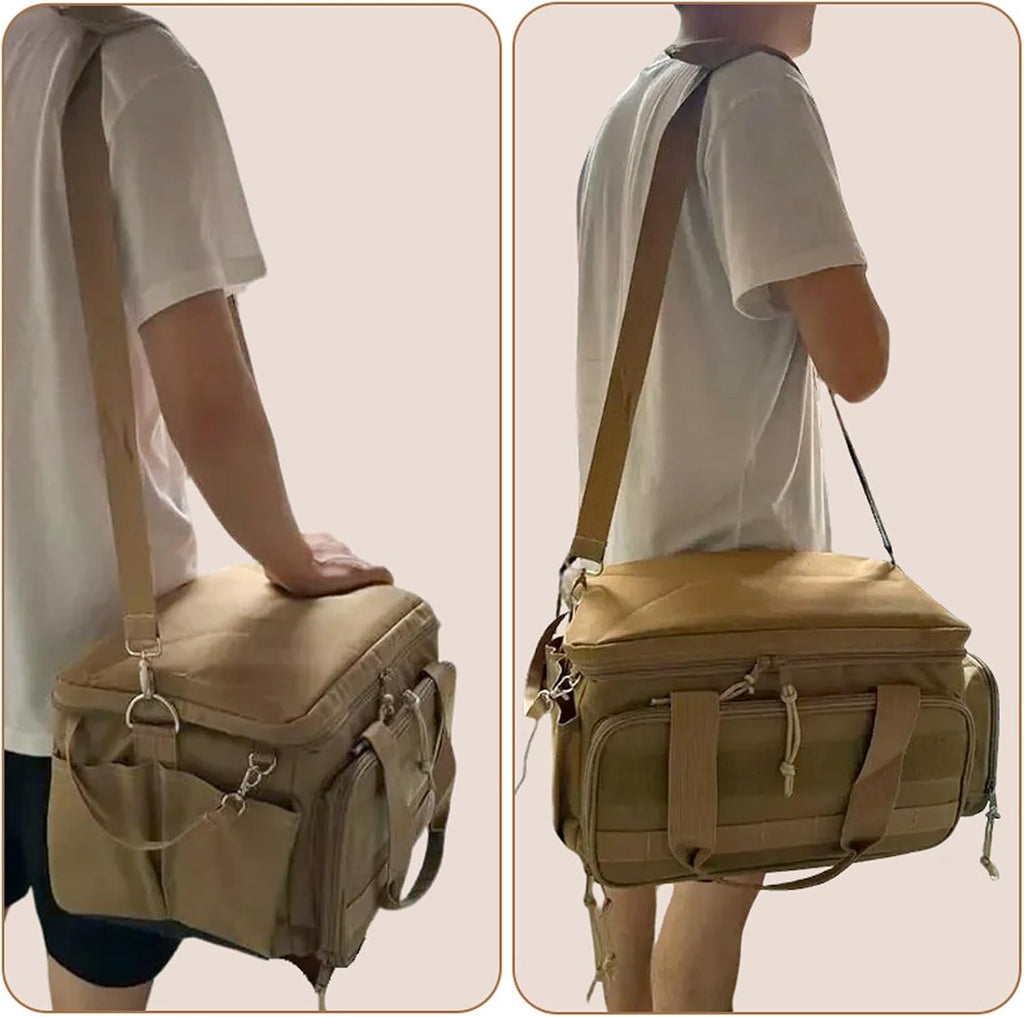 GENERIC Sac à Outils, Porte-matériel, Organisateur D'entretien, Poignée épaisse, Accès Zippé, Base Renforcée, Compartiment Intérieur, Mécanicien Extérieur, 19 X 21 X 38 Cm