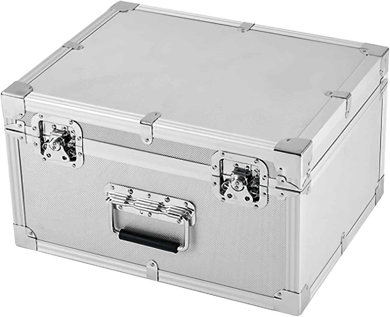 GENERIC Boîte à Outils En Aluminium Rigide, Mallette De Rangement Portable, Mallette De Transport, Organisateur D'équipement Pour PC, Appareil Photo, Coffre Avec Mousse Amovible, Boîte à Outils Pour
