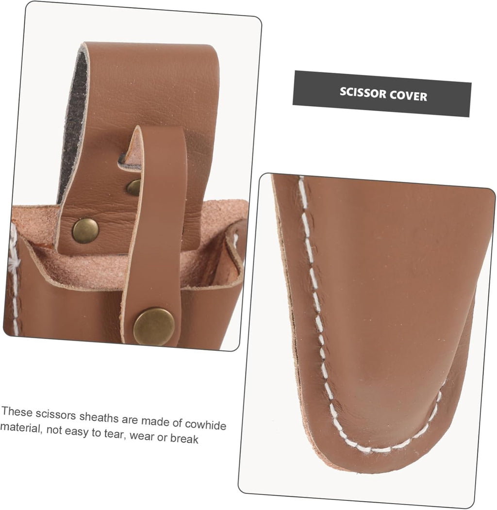  Toyvian 2 Pièces Étui Pour Ciseaux De Jardin Porte-sécateur En Cuir Pour Outils De Jardinage Et Taille D'arbres Protection Pour Ciseaux De Clip à Main