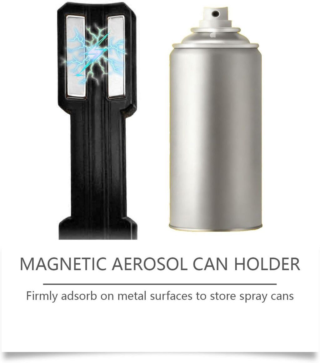  Générique Porte-Bombes Aérosol Magnétique - Rack Magnétique Murale | Support Mural Pour Flacons Pulverisateurs,Pour Garage Atelier Cellier Et Organisation De Bouteilles De Peinture Automobile
