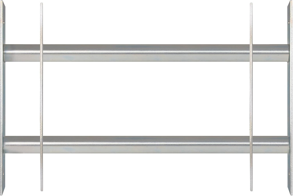  Alberts 563684 Secorino Basic Style Window Grille | Sliding For External Windows | Burglar Protection Grille | Galvanised In Blue | 300 X 700-1050 Mm