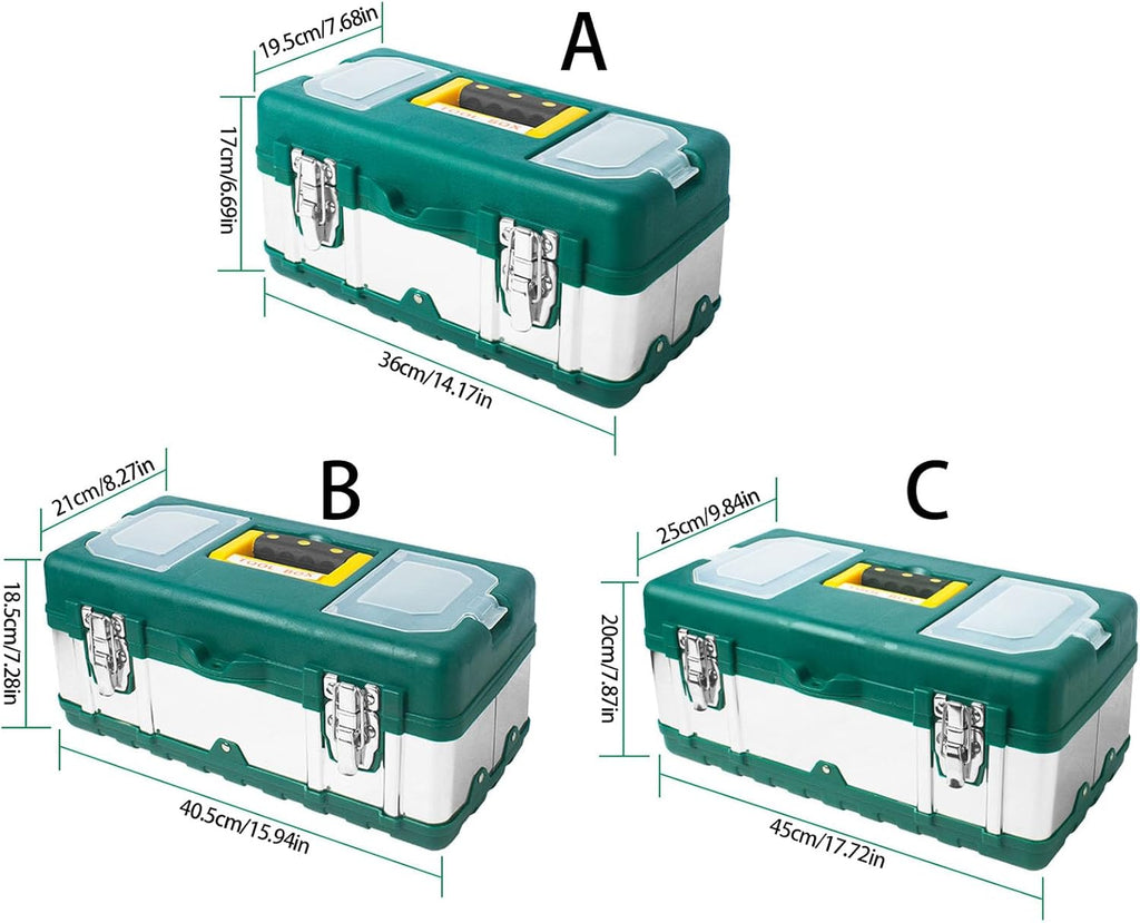  Ensemble Solide De Substances Composées Inoxydables Courbures Renforcées Pour Les Électriciens Boîte À Outils Renforcée Pour Le Travail En Extérieur