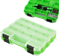 GENERIC Boîte à Outils Portable, étui De Rangement Double Face, Organiseur à 34 Compartiments Pour Petites Pièces, Porte-forets Transparent, Récipient De Matériel Avec Couvercle Sécurisé, Rangement De Perles