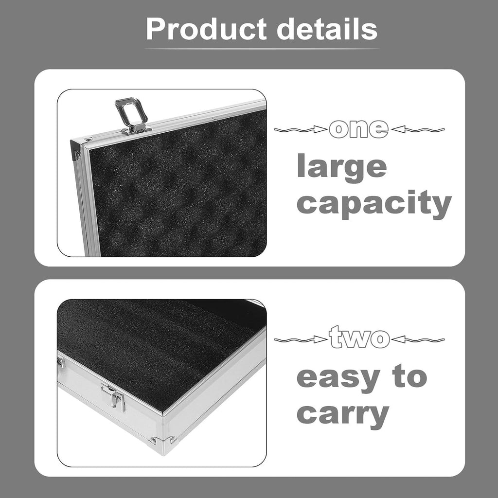  YARNOW Mallette Rigide En Alliage D'aluminium Blanche Grosse Capacité, Légère Et Facile à Transporter, Pour Outils Et Usage Extérieur