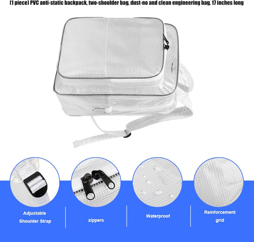  Sac à Dos Anti-électrostatique En PVC Pour Applications De Salle Blanche Sac à Outils Pour Salle Blanche C Sac à Outils Pour Ingénieurs De Travail Sac Transparent