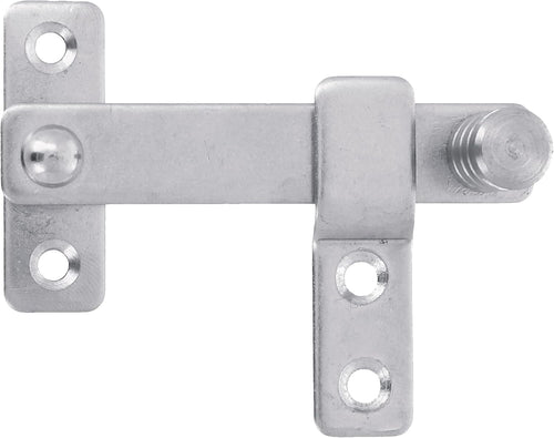  Amig - Levier De Volet Pour Portes, Fenêtres Et Volets | 80 X 46 Mm | Crochet Pour Portes, Fenêtres Et Volets | Serrure Intérieure Et Extérieure | Acier Inoxydable 18/8 Plaqué Argent Brillant