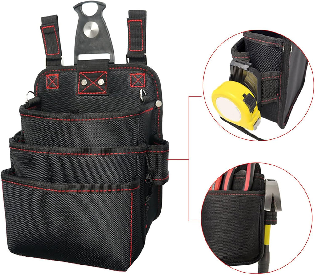  Pochette De Travail Pour Homme – 3 Couches Imperméable Oxford Sac à Outils Pour Le Travail, Charpentier, Jardin, Mécanicien, Moto, Voyage, Noël, électricien, Construction