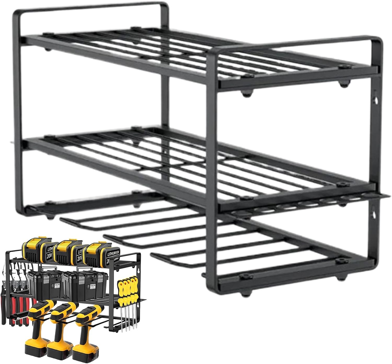  Étagère à Outils électriques – Boîte De Rangement Murale, Organiseur Modulaire Pour Outils électriques Avec étagères Haute Performance, Accessoires D'atelier Pour Une Organisation