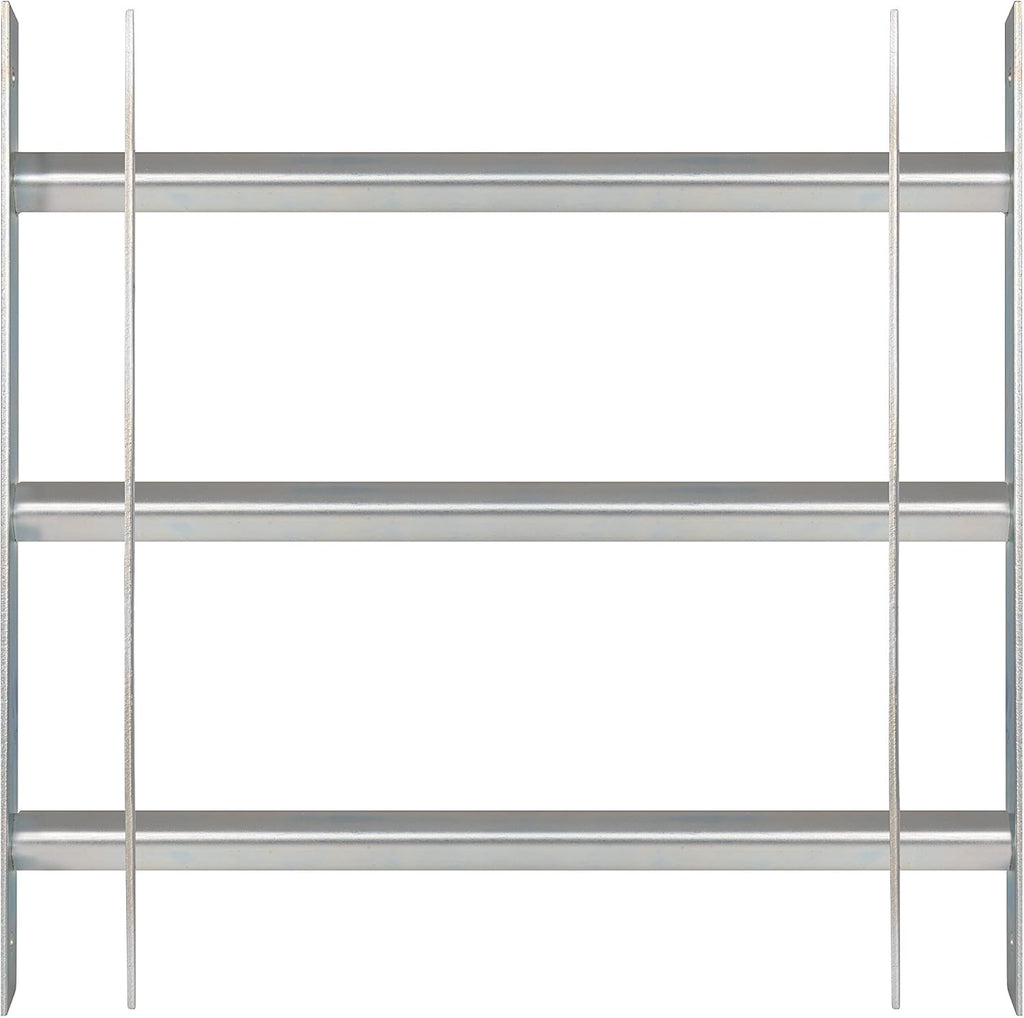  Alberts 563684 Secorino Basic Style Window Grille | Sliding For External Windows | Burglar Protection Grille | Galvanised In Blue | 300 X 700-1050 Mm