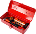  Grande Boîte De Rangement à Outils En Métal Avec Poignée Pour La Maison, Le Garage Et L'atelier, 37 × 16 × 12 Cm, Boîte à Outils Portable Avec Couvercle Verrouillable, Armoire De Rangement