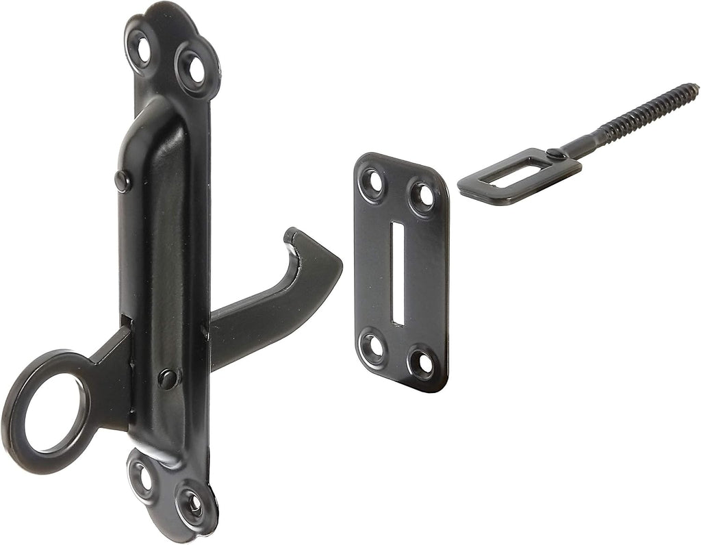  Alberts 307097 Shutter Stop | With Mounting Plate | In Black | 150 X 38 Mm