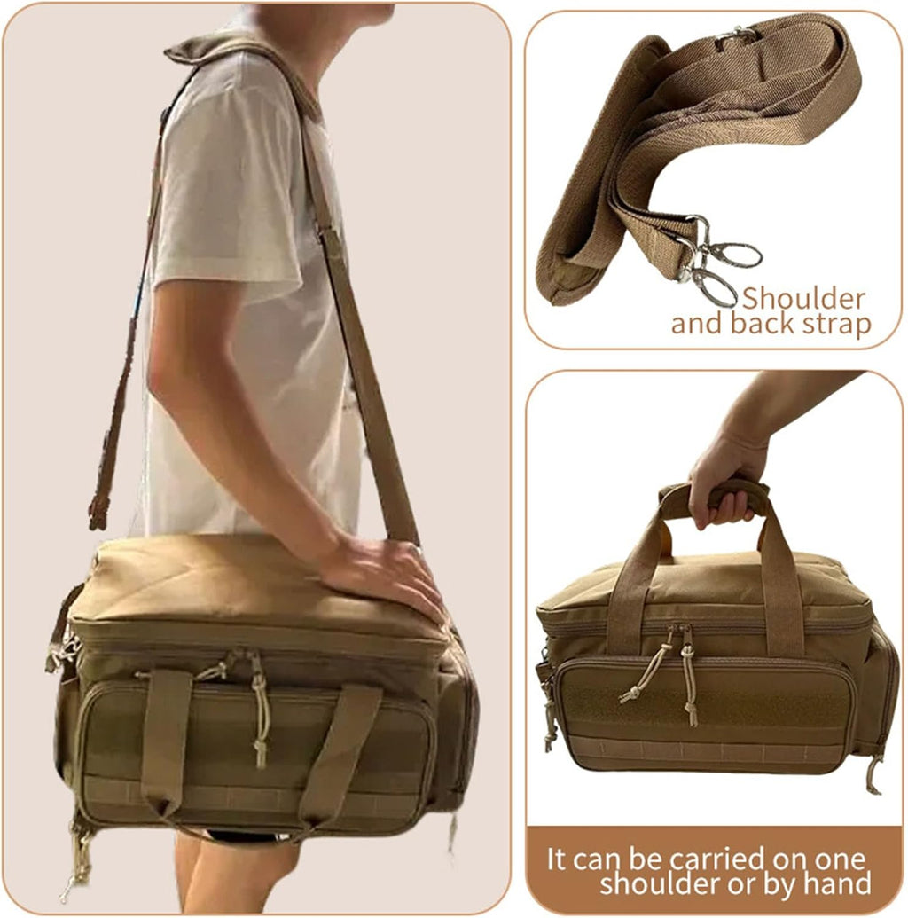 GENERIC Sac à Outils, Porte-matériel, Organisateur D'entretien, Poignée épaisse, Accès Zippé, Base Renforcée, Compartiment Intérieur, Mécanicien Extérieur, 19 X 21 X 38 Cm
