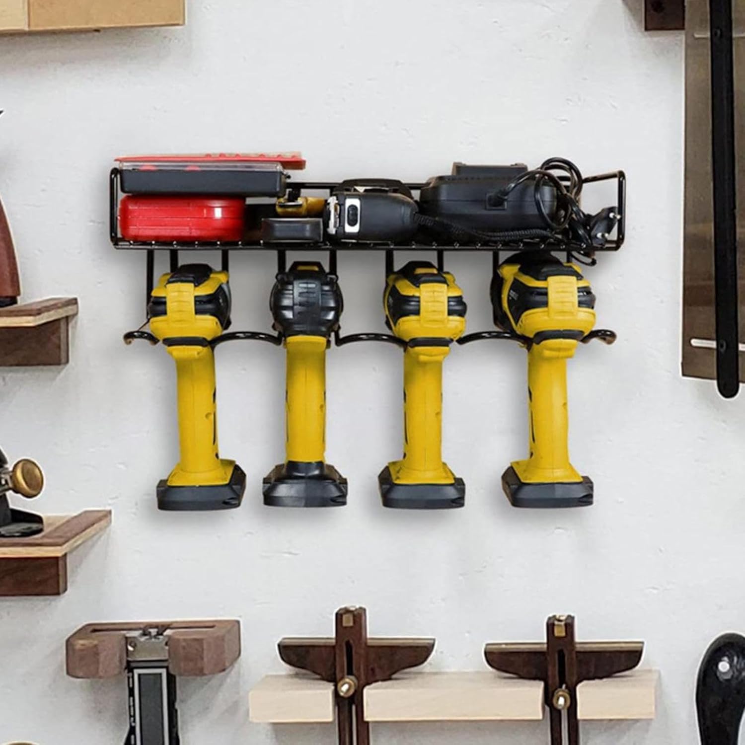  Organisateur D'outils électriques - Rangement D'étagères à Outils En Métal | Grande étagère à Outils Portable Et Robuste Pour Perceuse-visseuse Sans Fil