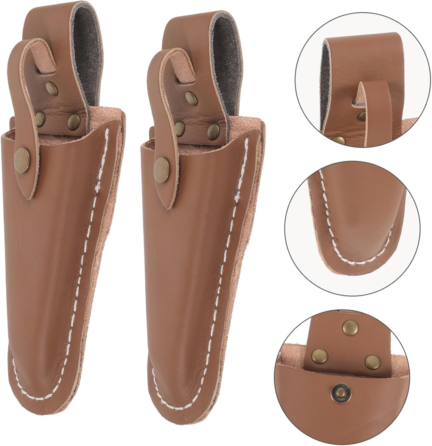  Toyvian 2 Pièces Étui Pour Ciseaux De Jardin Porte-sécateur En Cuir Pour Outils De Jardinage Et Taille D'arbres Protection Pour Ciseaux De Clip à Main