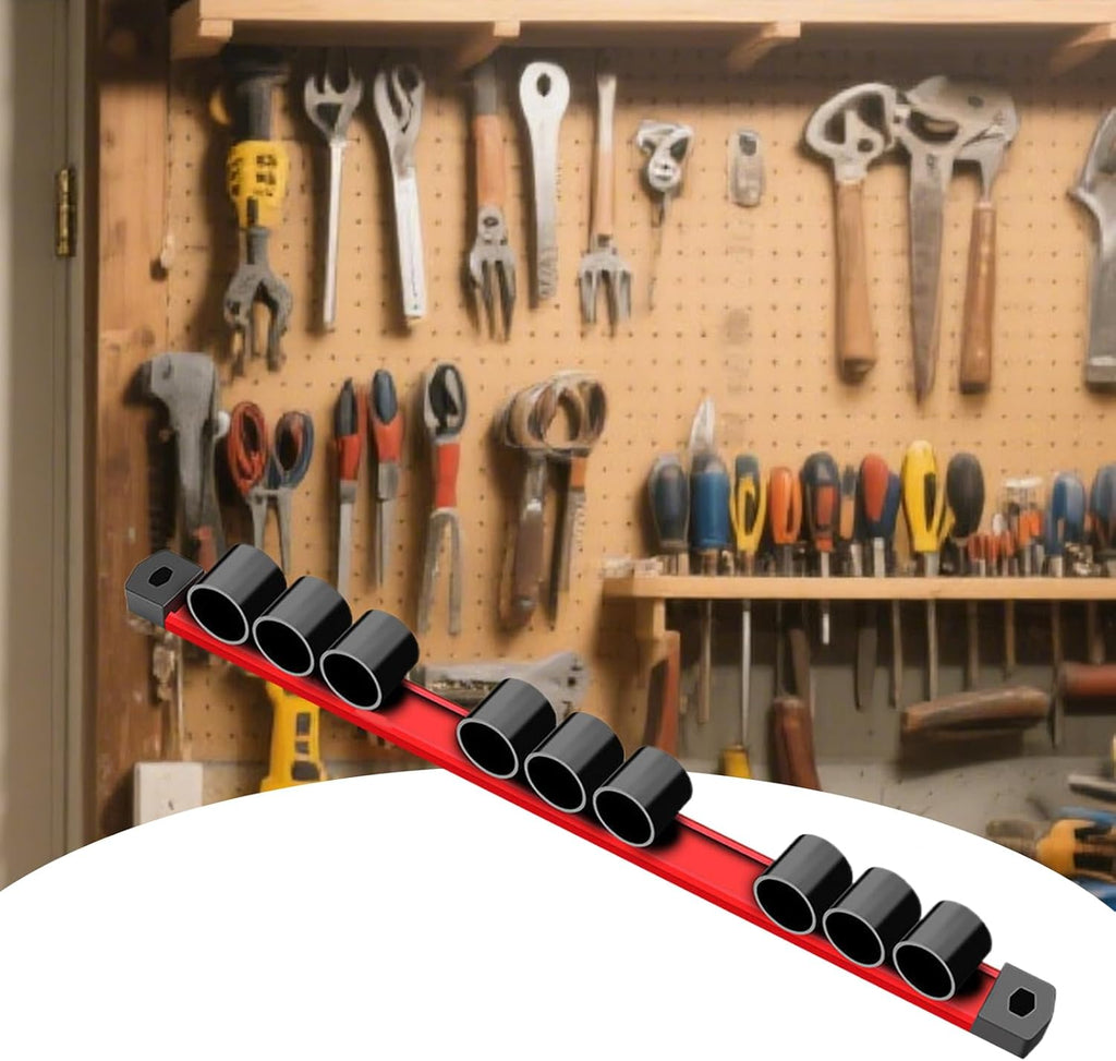  Générique Organisateur Magnétique Pour Pinces | Aimant De Rangement Pour Clés | Organisateur À 9 Troux Pour Pinces Ciseaux Atelier Garage