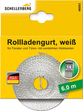  Schellenberg 46003 Roller Shutter Strap Mini 14 Mm, 6 M, White