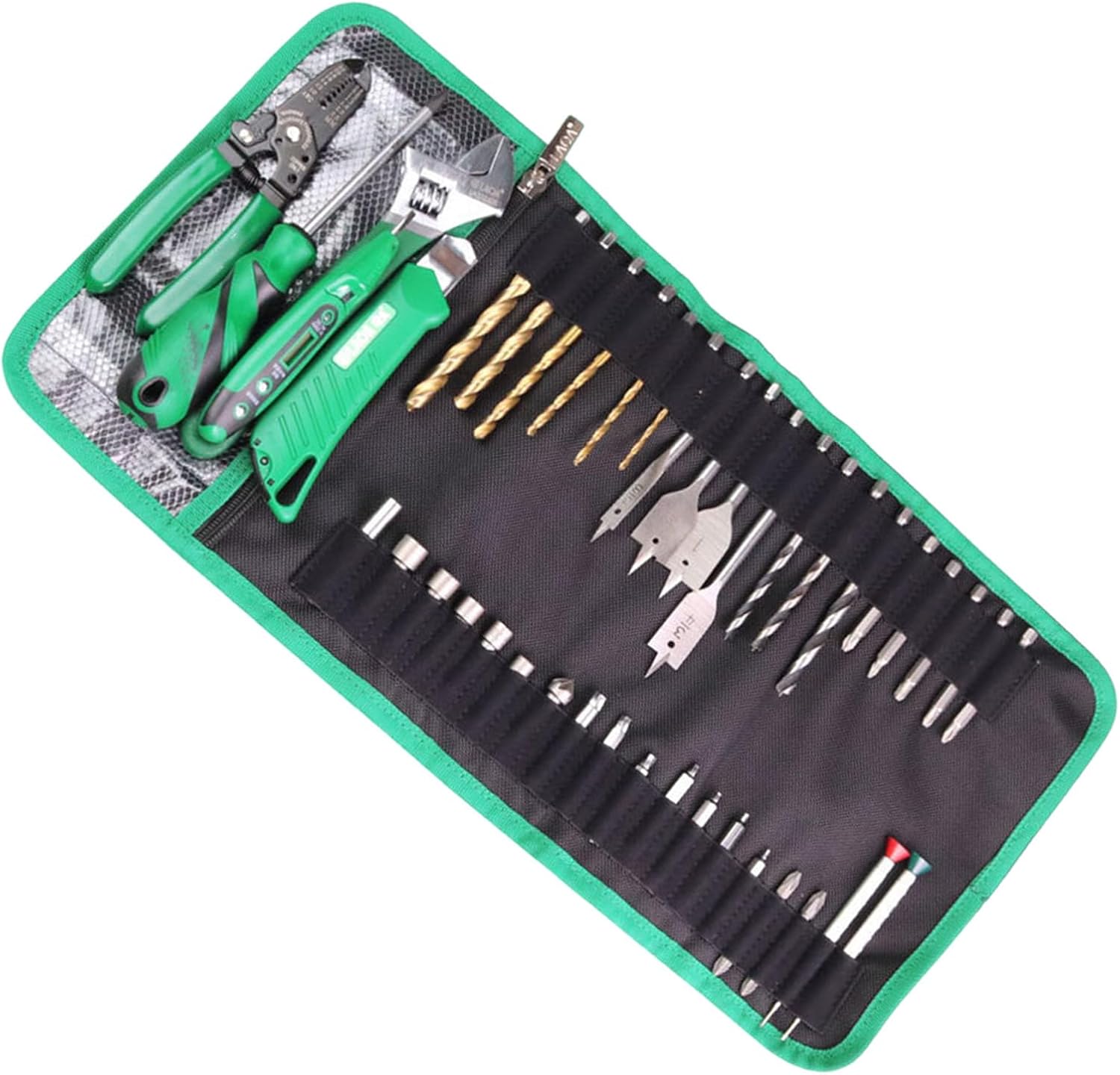  Sac à Outils Portable Pour Embouts De Tournevis Avec Compartiment En Maille Zippée Sécurisé Pour Techniciens Et Amateurs De Technicien Professionnel