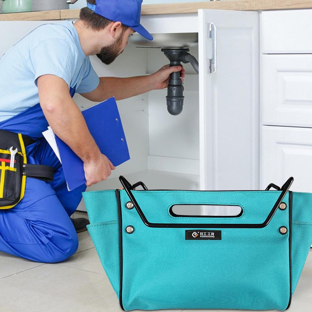  Porte-outils Caddy D'échelle,Sac De Rangement Quincaillerie - Organisateur D'Outils Échelle Extensible | Pour Peintres Propriétaires Électriciens Techniciens Couvreurs Jardiniers Atelier Garage Entrep