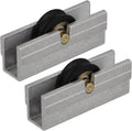 Amig - Roulement Fenêtre Coulissante | Lot De 2 Unités | Taille 39 X 14 Mm | Boîtier Métallique Et Roulement à Billes | Conçu Pour Les Fenêtres Coulissantes | Aluminium