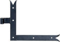  Alberts 306427 Angle Hinge | Straight End Or Carp Tail For Top Or Bottom | Black Lacquered | Hinge Ø 14 Mm | 250 X 300 X 35 Mm
