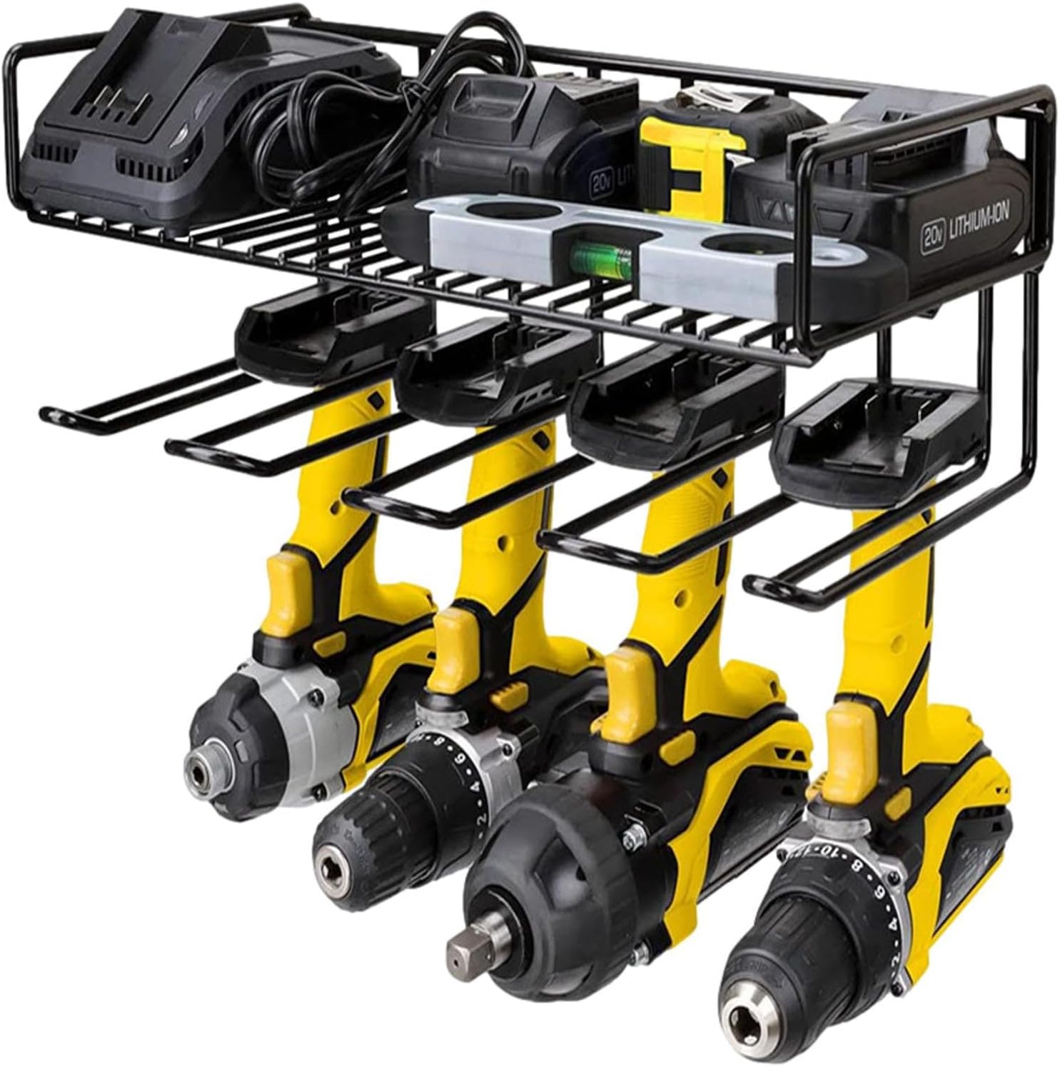  Organisateur D'outils électriques - Rangement D'étagères à Outils En Métal | Grande étagère à Outils Portable Et Robuste Pour Perceuse-visseuse Sans Fil