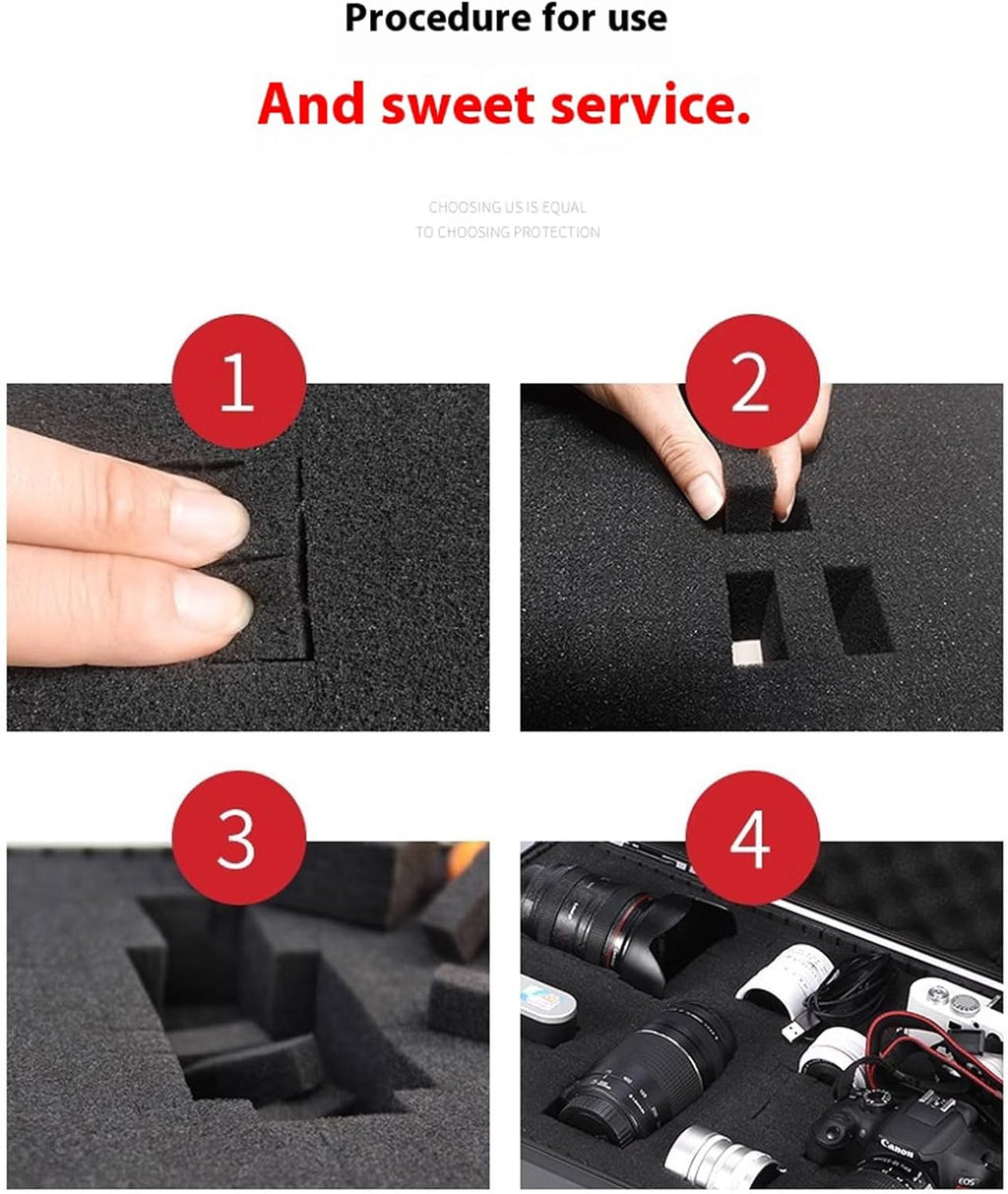  Lot De 4 Organiseurs De Boîte à Outils Légers En Mousse Pour Valises D'avion, Tiroirs, Outils De Rangement, étui De Protection, Inserts En Mousse