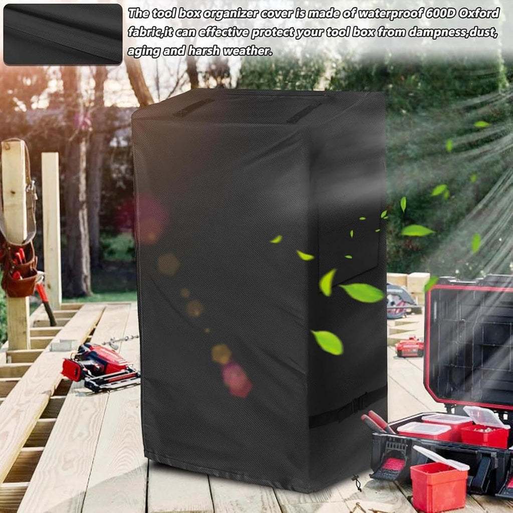 GENERIC Protection De La Boîte à Outils De Roulement, Couverture En Tissu Oxford Pour Boîte à Outils De Roulement - Protection Résistante Aux UV Pour Armoire Avec Roues, Pour étagère Chariot Atelier