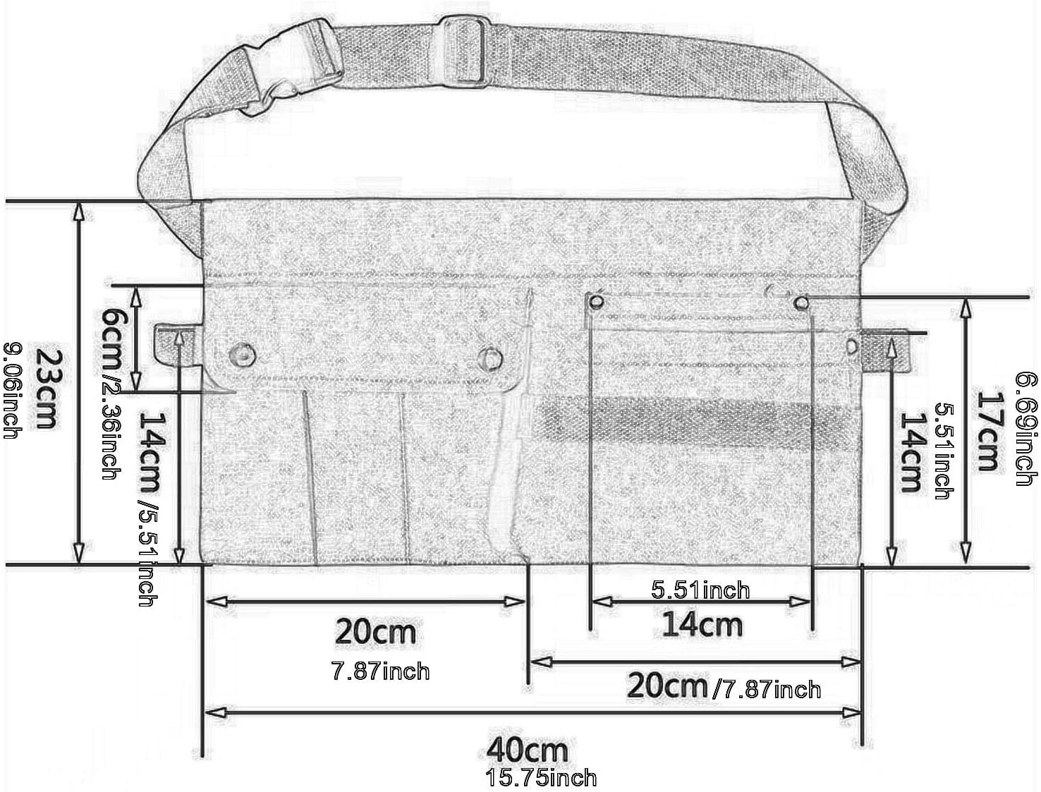  Generic Sac à Outils En Toile, Sac Multifonctionnel Pour Artisans Avec Plusieurs Compartiments Et Ceinture Ajustable, Idéal Pour Les électriciens Et Les Ouvri, Kaki