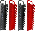  JSP Manufacturing Kit De Rangement Pour Clés à 11 Outils Pour Clés à Molette Ou à Ligne (kit De 4 Pièces, Noir Et Rouge)