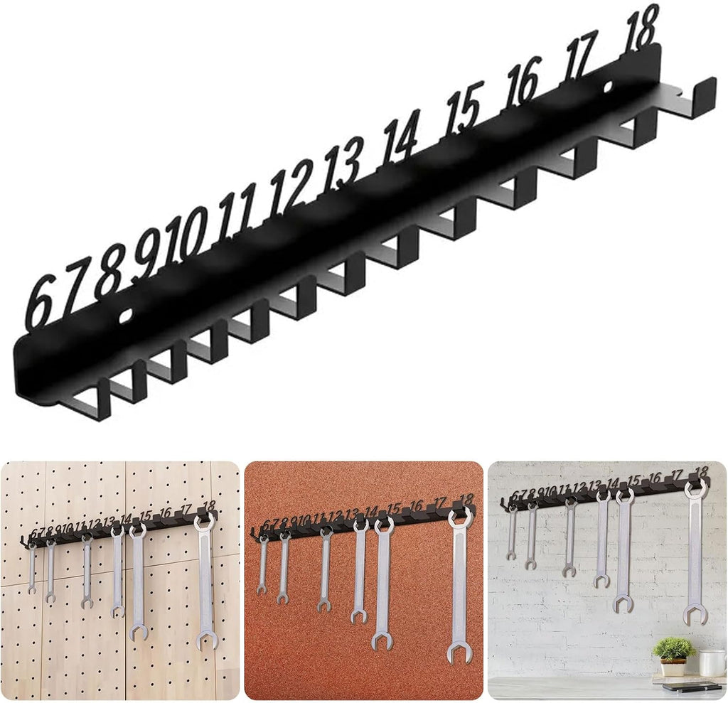  Support De Rangement Pour Clés De Garage, Emplacements Numérotés 6-18, 19-32, 6-32, Durables En Métal, Porte-outils, Emplacements Numérotés, Rangement De Vis