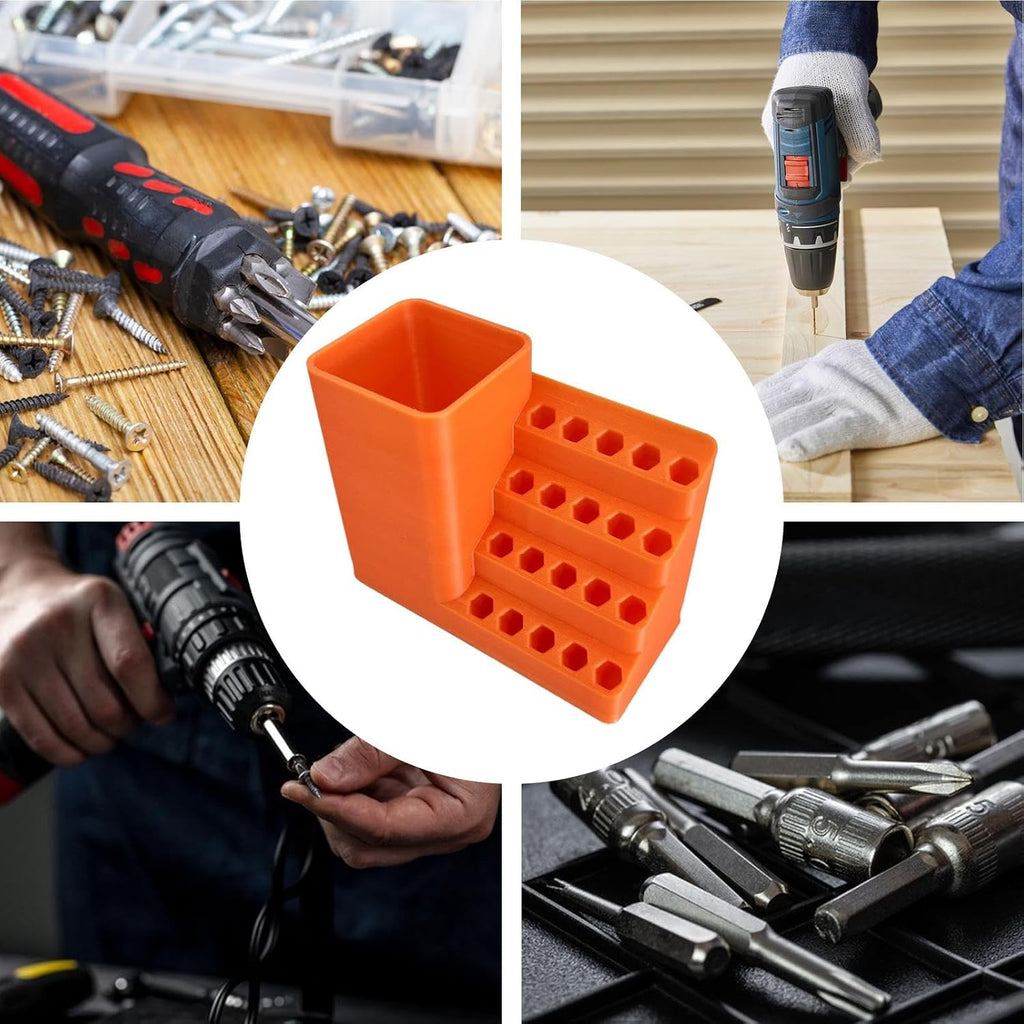 GENERIC Porte-embouts De Vis – Support De Rangement Pour Tête De Tournevis, Organisateur De Têtes De Tournevis Pour Garage, Sous-sol, Atelier De Réparation, Support De Rangement Pour Embouts De Vis