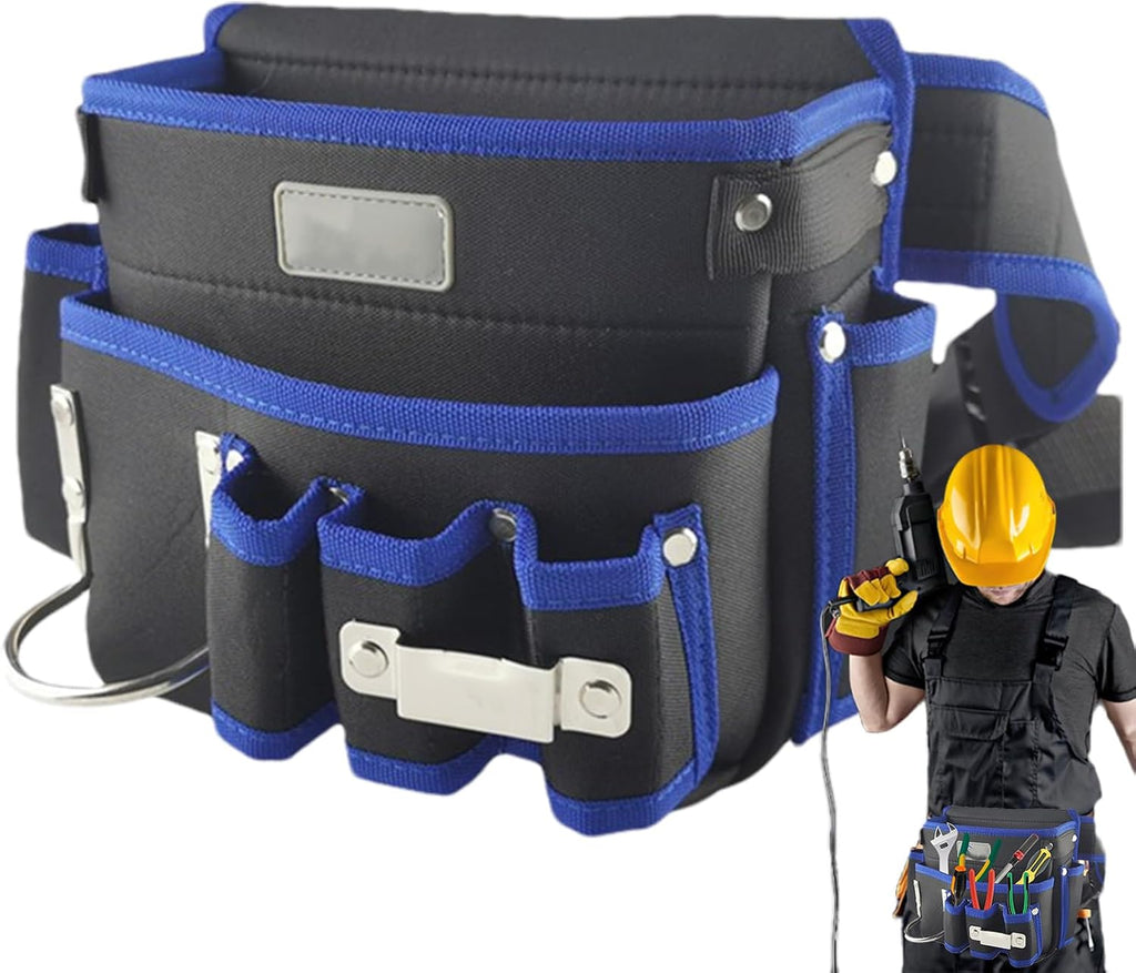  Pochette À Outils Pour Ceinture - Sac Ajustable En Tissu Oxford,Porte-Outils Pour Ceinture - Pour Travaux De Clouage, Menuiserie, Électricien, Chantier De Construction, Maintenance,