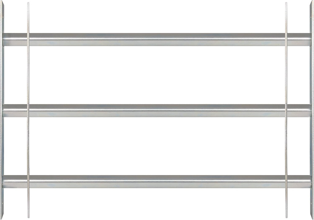  Alberts 563684 Secorino Basic Style Window Grille | Sliding For External Windows | Burglar Protection Grille | Galvanised In Blue | 300 X 700-1050 Mm