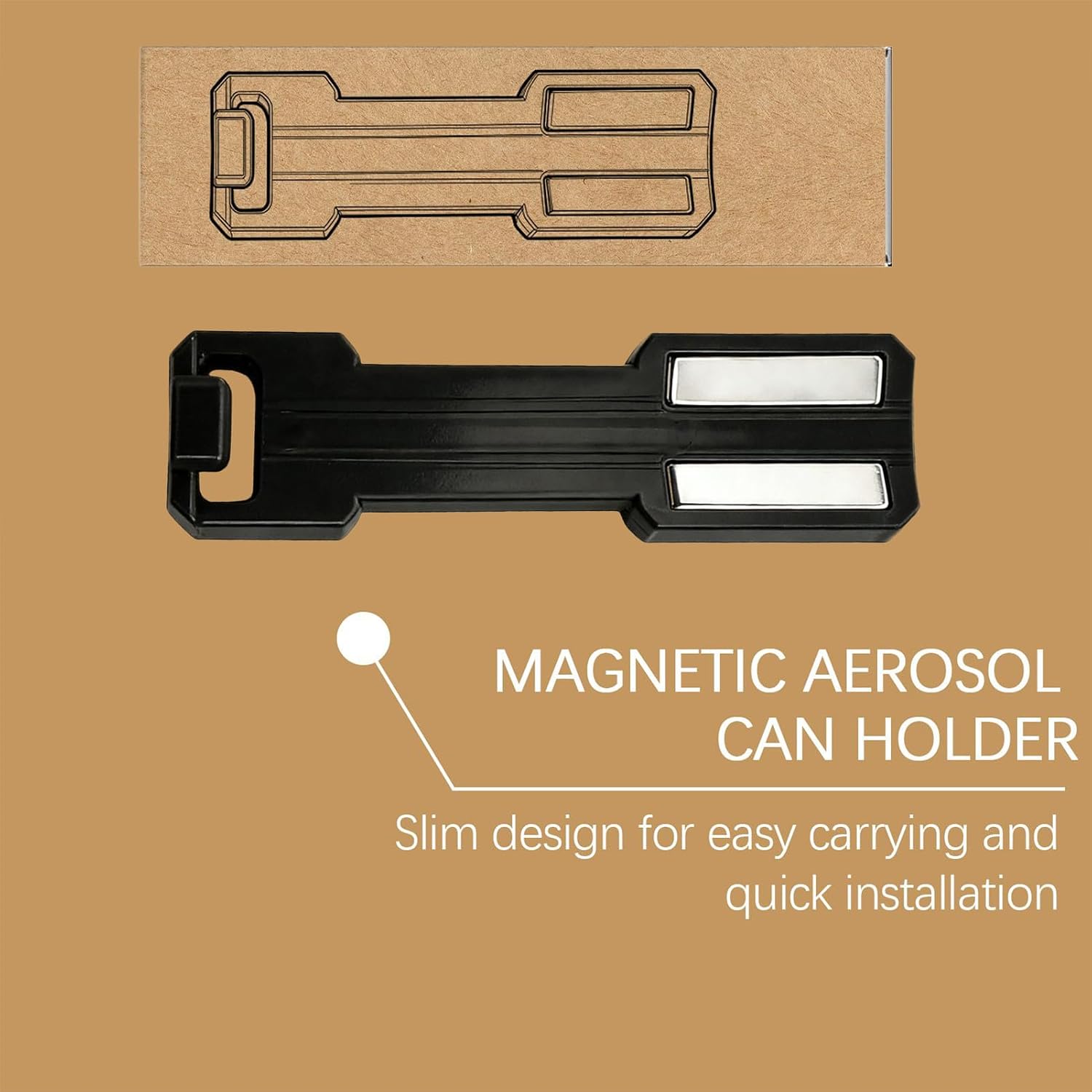  Générique Porte-Bombes Aérosol Magnétique - Rack Magnétique Murale | Support Mural Pour Flacons Pulverisateurs,Pour Garage Atelier Cellier Et Organisation De Bouteilles De Peinture Automobile