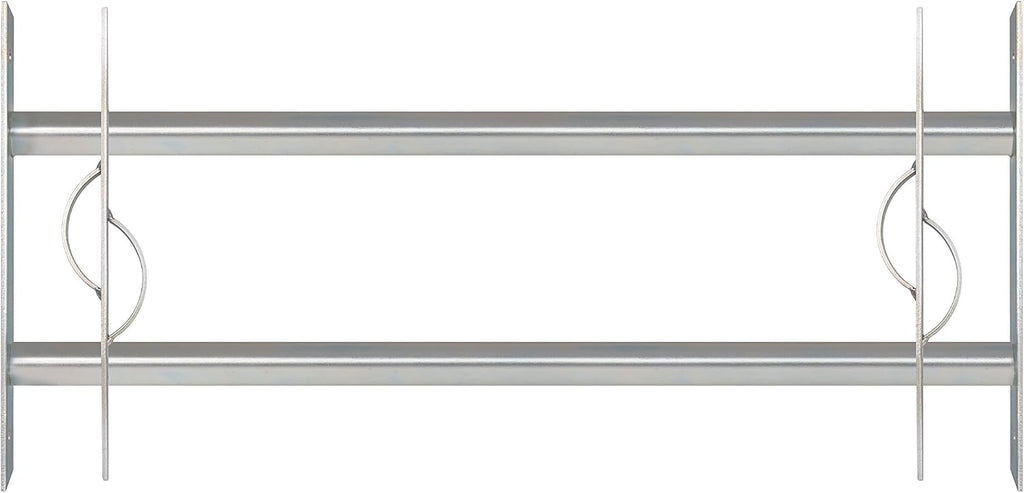  Alberts 563646 Secorino Style Window Grille | Sliding For External Windows | Burglar Protection Grille | Galvanised In Blue | 600 X 500-650 Mm