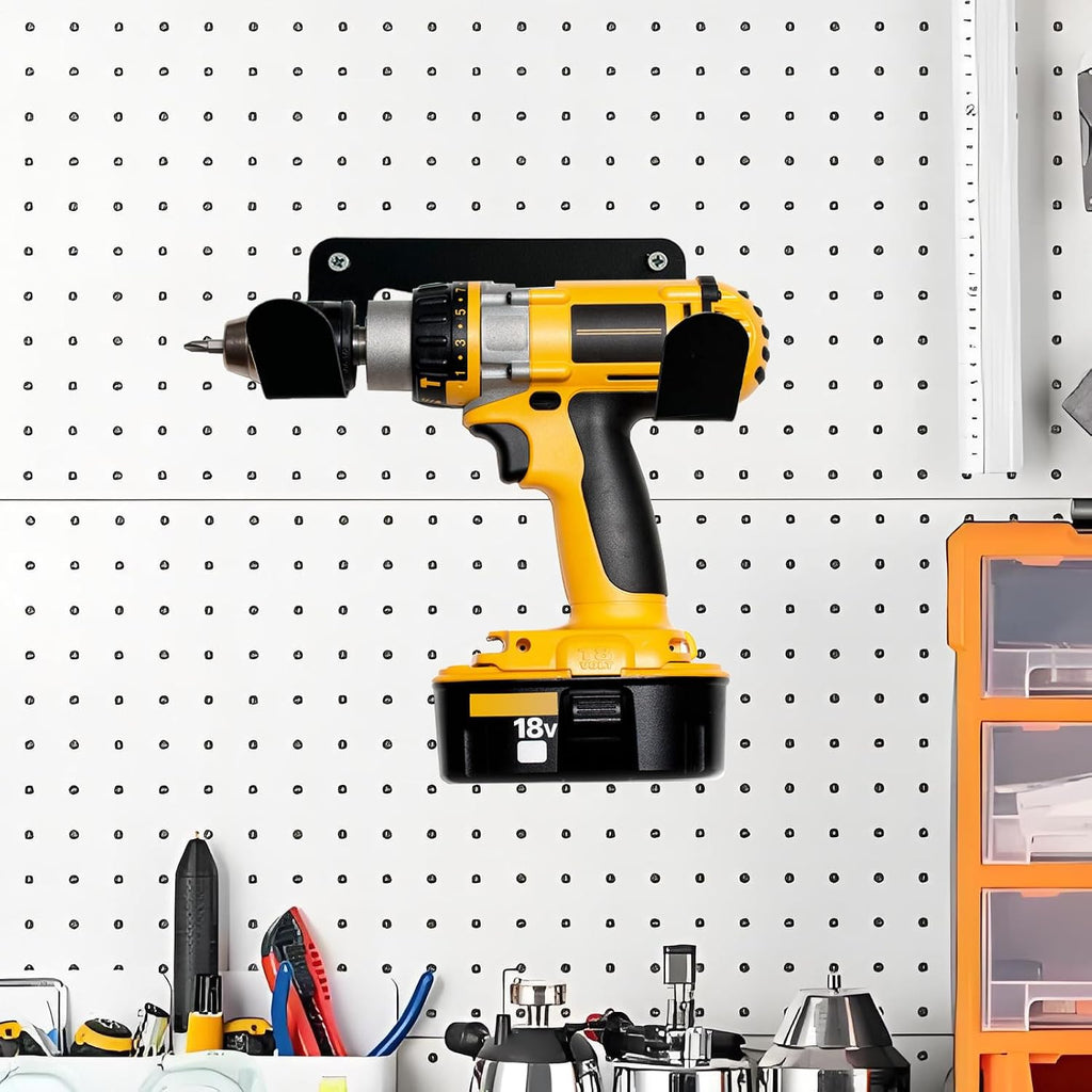  Générique Porte-Perceuse Mural | Porte-Outils Sans Fil Monté Au Mur | Rangement Robust Pour Abri Atelier Chantier Camion Utilitaire Garage Maison Atelier Solutions Stockage