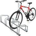  Vounot® Râtelier Vélo 4 Vélos Range Vélo Système Range Vélo Rangement Pour Vélo Support Pour Bicyclette Sol Ou Mural En Acier Revêtu Support De Rangement Vélo Jardin Ou Garage Râtelier Familial