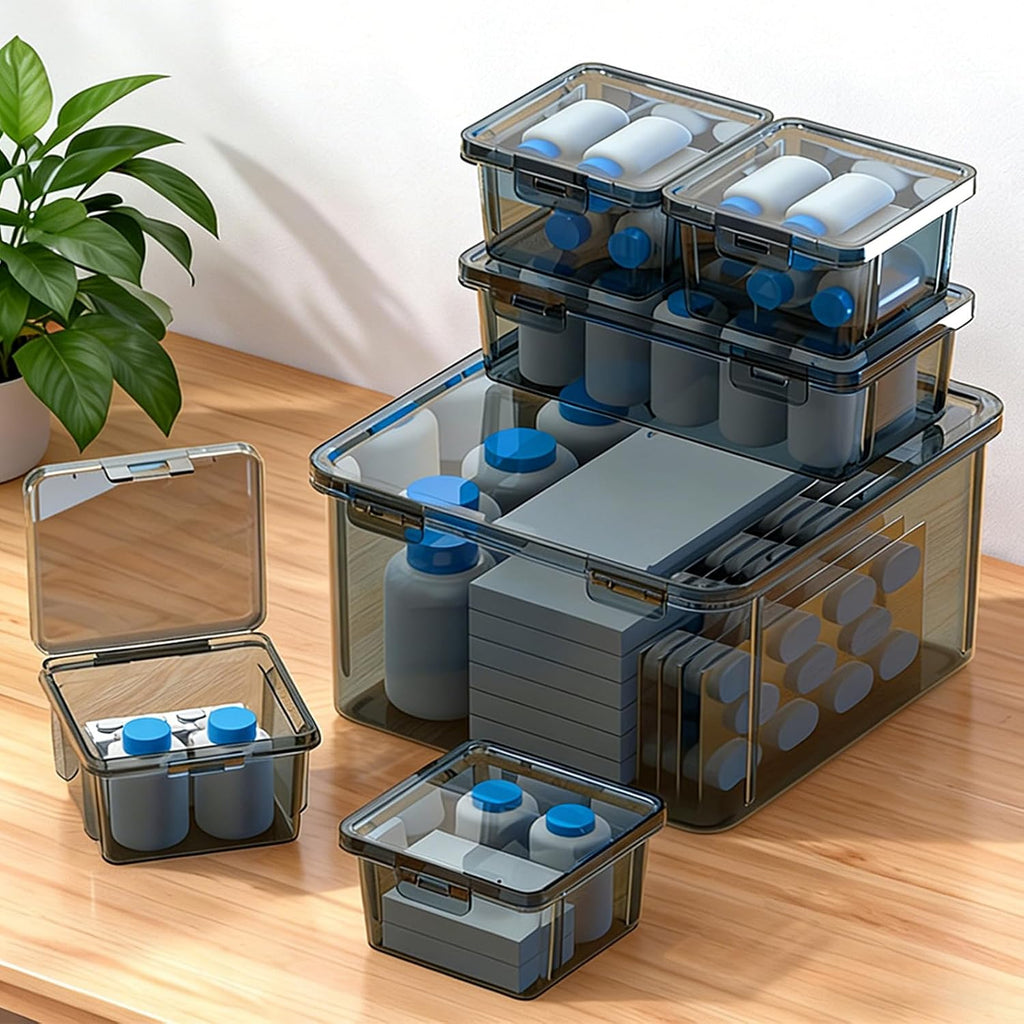  Boîte De Rangement Pour Outils De Résistance Avec Compartiments Améliorés, Idéale Pour Une Utilisation Industrielle Et Les Projets De Bricolage